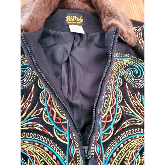 Bob Mackie Wearable Art Embroidered Vest Medium - Picture 3 of 8